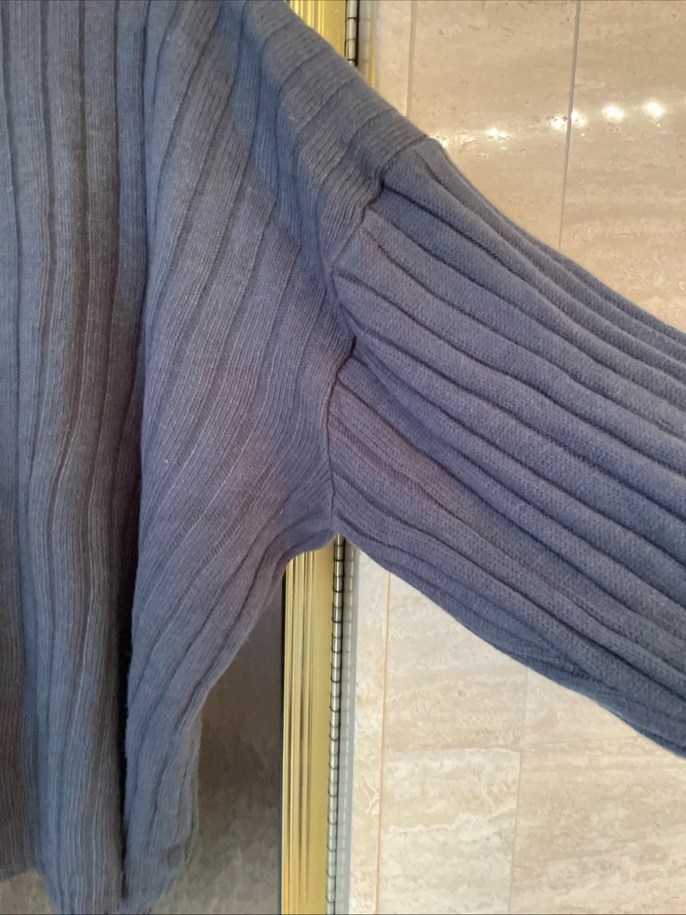 VTG Polo By Ralph Lauren Dark Gray Ribbed Turtleneck Long Sleeve Sweater 2XL